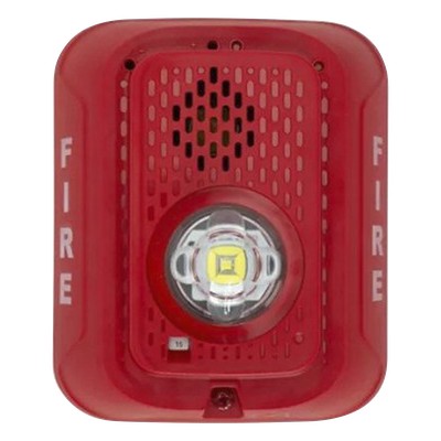 Sirena con Estrobo LED / 2 Hilos / Candela Seleccionable hasta 185 cd / 24 Vcd / Montaje en Pared | SIERRA STORE