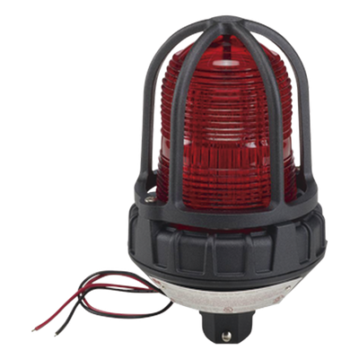 Luz estroboscópica para ubicaciones peligrosas / Montaje tipo tubo / 120 VCA / Rojo / 520.000 candelas / IP66-IP69K | SIERRA STORE