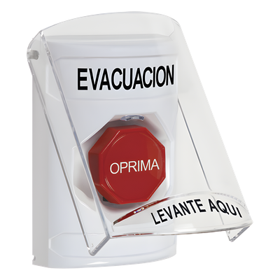 Botón de Evacuación / Tapa Protectora Policarbonato / Restablecimiento con Llave / Uso Interior y Exterior / Compatible UL, cUL y ADA | SIERRA STORE
