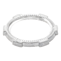 Contratuerca Metálica / Zamac 51 mm (2") / Diámetro 74 mm / Estrías para Continuidad de Tierra / Acabado Zinc Bruñido | SIERRA STORE