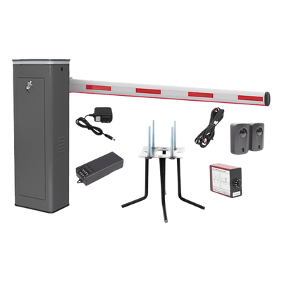 ACCESSPRO KIT-XBF-3R-LED - Kit Barrera Vehicular / Brazo Iluminado LED 3 m (9.8 ft) / Gabinete Gris / Operación Semi-Intensiva 150 | SIERRA STORE