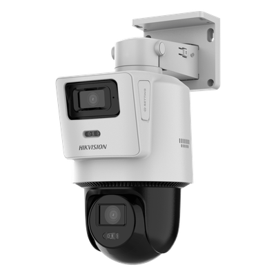 HIKVISION DS-2SE2C400MWG-E/14 - Cámara PTZ TandemVu IP / Dual Sensor 4 MP + 4 MP / Lentes 2.8 mm + 8 mm / Dual Light IR + Blanca 30 m | SIERRA STORE