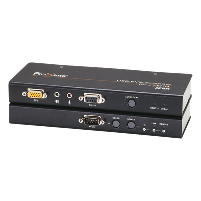 Kit Extensor KVM / VGA Audio / Cat5e / 984 pies / 1280x1024 / Deskew / RS232 / Compensación de señal | SIERRA STORE