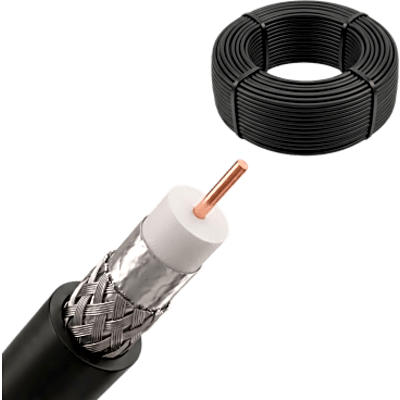 Rollo de 30 Metros de LP195 de 50 Ohms | Cable Coaxial Profesional | SIERRA STORE