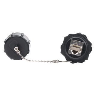 LINKEDPRO BY EPCOM LP-C6WP-CP - Acoplador Industrial / Cat 6 Blindado / IP67 Waterproof / -10°C a 60°C / 750 Ciclos / 50μm Oro | SIERRA STORE