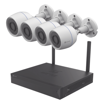 Kit NVR IP / 4 Canales / 4 Cámaras Bala / 3 Megapixel / IP67 / PoE+ 4 Puertos | SIERRA STORE