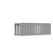 PANDUIT FC4X4LG2 - Canaleta Ranurada de PVC con Tapa / Tipo F / 4.25 x 4.10 x 6.6 ft / UL 94 V-0 / Gris Claro | SIERRA STORE