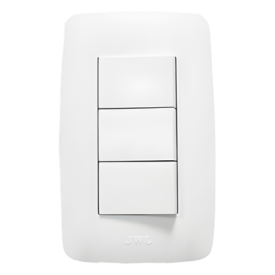 Apagador Triple Tipo Escalera / 127 V~ 60 Hz / 10 A / 4.6 x 3.1 x 1.2 in | SIERRA STORE