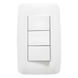 Apagador Triple Tipo Escalera / 127 V~ 60 Hz / 10 A / 4.6 x 3.1 x 1.2 in | SIERRA STORE