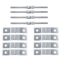 Kit de Soporte para Antena / Acero Estructural Galvanizado / Montaje Vertical u Horizontal / Uso Rudo Exterior / 4.9 kg | SIERRA STORE