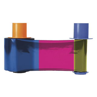 Ribbon para Impresora de Tarjetas / YMCKOK Full Color / Doble Panel Negro / 500 Impresiones / Overlay UV / Dye-Sublimation y Resin | SIERRA STORE