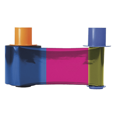 Ribbon para Impresora de Tarjetas / YMCKOK Full Color / Doble Panel Negro / 500 Impresiones / Overlay UV / Dye-Sublimation y Resin | SIERRA STORE