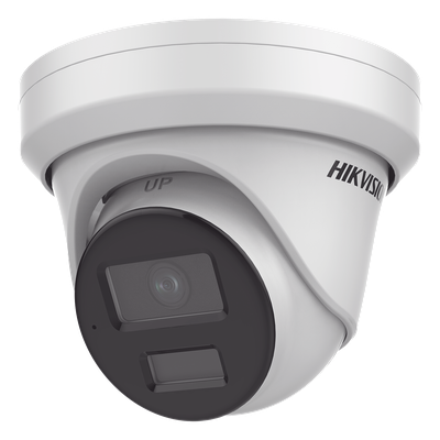 HIKVISION DS-2CD3346G2H-LISU - Cámara Turret IP / 4 Megapixel / Dual Light 40 m (131.2 ft) / DarkFighter S / WDR 130 dB / IP67 / Audio | SIERRA STORE