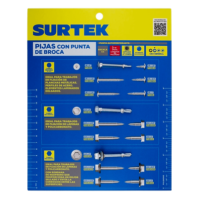 Pijas Autoperforantes / Cabeza Truss / Punta de Broca / Acero Galvanizado / Norma DIN 8182 | SIERRA STORE