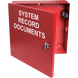 Caja Metálica Roja | Documentos De Registro Del Sistema | Con Unidad Flash USB-C | Cerradura De Botón | 12x12x4 | SIERRA STORE