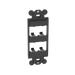 PANDUIT CFG4BL - Marco de Módulo Dúplex, Para Placas Frontales Estándar GFCI, Acepta 4 Módulos Mini-Com, Color Negro | SIERRA STORE
