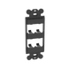 PANDUIT CFG4BL - Marco de Módulo Dúplex, Para Placas Frontales Estándar GFCI, Acepta 4 Módulos Mini-Com, Color Negro | SIERRA STORE