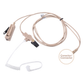 Kit Micrófono-Audífono Profesional / 2 Cables / Tubos Acústicos Transparentes / Compatible KENWOOD | SIERRA STORE