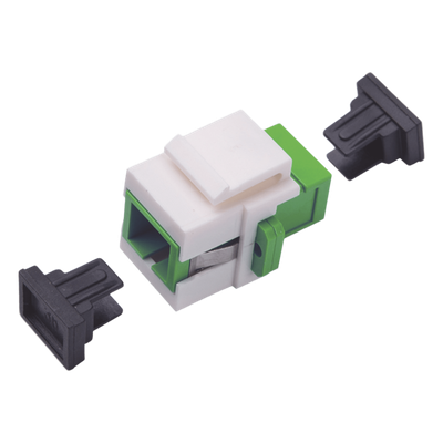 LINKEDPRO BY EPCOM LP-FO-AD-6150 - Acoplador de Fibra Óptica / Monomodo / SC/APC Simplex a SC/APC / Keystone / ABS | SIERRA STORE