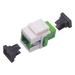 LINKEDPRO BY EPCOM LP-FO-AD-6150 - Acoplador de Fibra Óptica / Monomodo / SC/APC Simplex a SC/APC / Keystone / ABS | SIERRA STORE