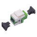 LINKEDPRO BY EPCOM LP-FO-AD-6150 - Acoplador de Fibra Óptica / Monomodo / SC/APC Simplex a SC/APC / Keystone / ABS | SIERRA STORE