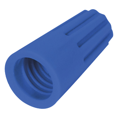 Capuchón Roscable / 14 AWG / Azul / Paquete 25 Piezas / 16.7 x 5.6 x 9.3 mm | SIERRA STORE