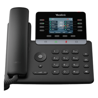 Teléfono IP Empresarial / 12 Líneas SIP / Pantalla Color 2.8" / Audio HD / PoE / USB 2.0 | SIERRA STORE