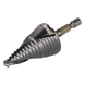 Broca Escalonada 12 en 1 / Revestimiento TiAlN / Perforación 2-3 cm / Doble Acanaladura Espiral / Vástago Hexagonal 1/4'' / Liberación | SIERRA STORE