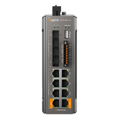 Switch PoE Administrable / 8 Puertos Gigabit PoE / 2 Puertos 90W 802.3bt / 4 Puertos SFP 2.5G / Capacidad 36 Gbps / Presupuesto PoE | SIERRA STORE