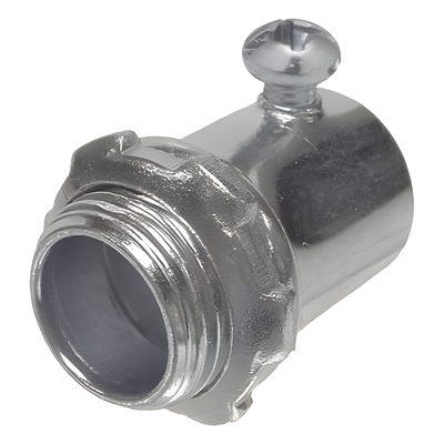 Conector para Pared Delgada / 1 1/4" (32 mm) / Tornillo de Fijación / Acero / 2.27" x 2.03" x 2.27" (57.65 x 51.56 x 57.15 mm) | SIERRA STORE