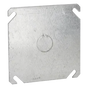 Tapa Cuadrada con Entrada de 1/2 para caja de 4". | SIERRA STORE