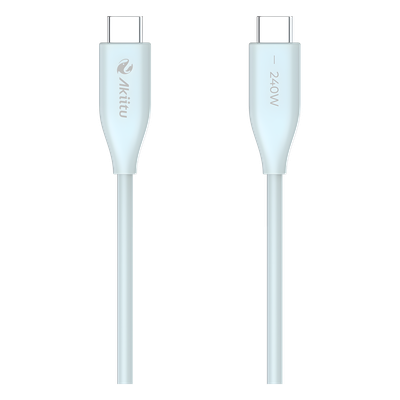 Cable de Carga USB-C / 240W / Transferencia 480 Mbps / Tecnología GaN / Silicona No Tóxica / 1.5 m (4.9 ft) | SIERRA STORE