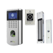 Kit Control de Acceso / Lector Huella y Tarjeta 125 kHz / 1,500 Huellas / 5,000 Tarjetas / TCP/IP PUSH / Cerradura Magnética / Botón | SIERRA STORE