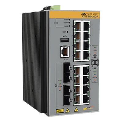 Switch Industrial Administrable Capa 3 de 16 x 10/100/1000 Mbps + 4 Puertos SFP, 240 W. | SIERRA STORE