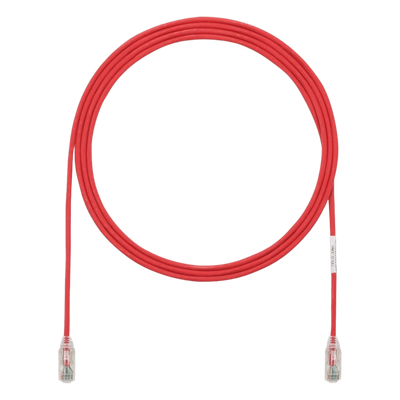 PANDUIT UTP28SP33RD - Cable de Parcheo Cat6 / UTP 28AWG / Diámetro 3.8 mm / 10.06 m (33 ft) / Doble Clasificación CM/LSZH / Rojo | SIERRA STORE