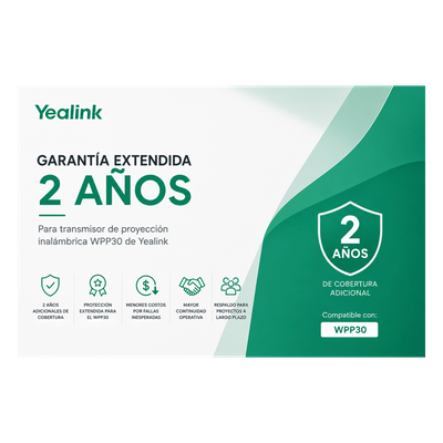 Garantia Extendida de 2 Años para Pod de Proyección Inalambrica WPP30 de Yealink | SIERRA STORE