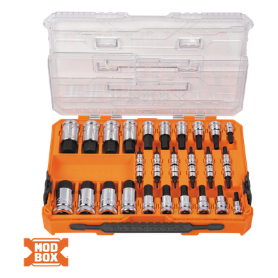 Juego de Dados / 13 Piezas / SAE-Métrico-Hex-Torx® / 3 Conducciones 1/4-3/8-1/2 Pulgada / Acabado Moleteado / Marcado en Relieve | SIERRA STORE