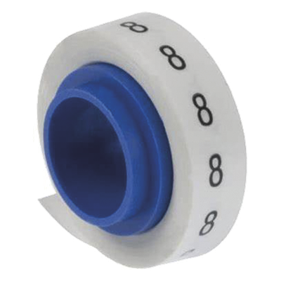 PANDUIT PMDR-8 - Rollo de Etiquetas Marcadoras / Pre-Impresas #8 / 2.4 m (7.87 pies) / Poliéster Blanco | SIERRA STORE