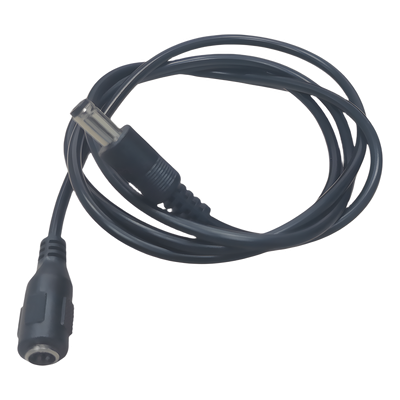 Cable de Alimentación DC / Conector Macho a Hembra 5.5x2.1 mm / 22 AWG / 1 m (3.28 ft) / Polarizado / Forro Negro | SIERRA STORE