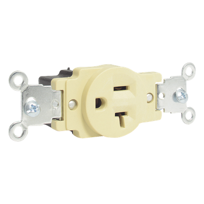 Contacto Sencillo /15 A 125V / Tapa Marfil /Base negra/ No Nema. | SIERRA STORE