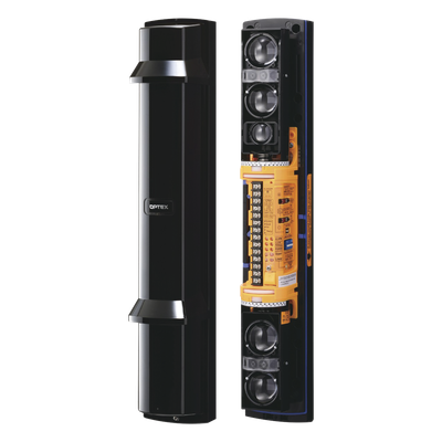 Barrera fotoeléctrica / 100 m (328 ft) / 4 rayos / 4 canales / Doble modulación / Transmisión automática de potencia | SIERRA STORE