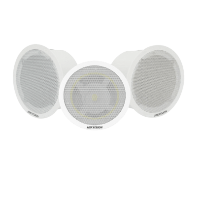 HIKVISION DS-QAZ-KIT203-BS - Kit Altavoz IP / Principal + 2 Secundarias / Bluetooth / PoE+ / 4 GB / Voceo y Calendarización de Audios | SIERRA STORE