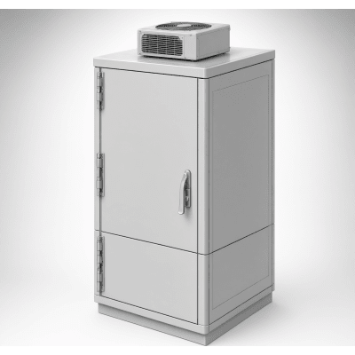 Gabinete ProTek Doble Bisagra / Puerta Sólida con AC / 36x24x28 in (922x600x710 mm) / Acero Pintado RAL 7035 / NEMA 4 4X 12 / IP66 IK10 | SIERRA STORE