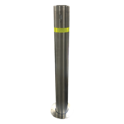 ACCESSPRO XB-900-RL - Bolardo retráctil / Acero inoxidable SS304 / Ø114 mm / 900 mm (2.95 ft) / Espesor 3 mm / Cerradura con llave | SIERRA STORE