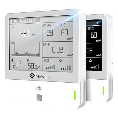Sensor LoRaWAN 9 en 1 / Pantalla E-Ink 4.2 pulgadas / Alcance 15 km (49,212 ft) / Monitoreo Ambiental Integral / Batería Multianual | SIERRA STORE