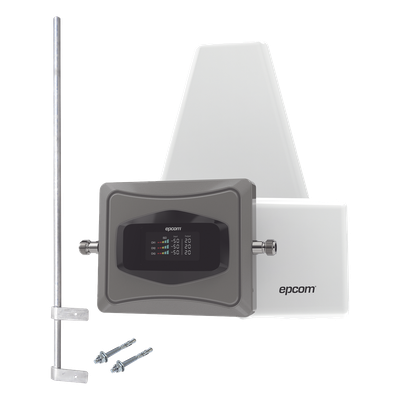 EPCOM EP-TB-4GV2-CMLP - Amplificador Celular 4G / Triple Banda 850/1900/2100 MHz / Ganancia 68 dB / Cobertura 600 m² / Multicompañía | SIERRA STORE