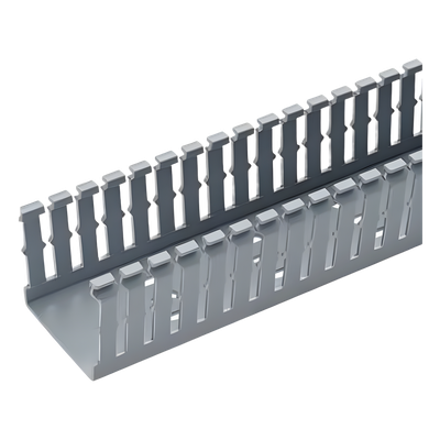 PANDUIT F2X3LG6 - Canaleta Ranurada de PVC / 2.25 in (57.2 mm) Ancho / 3.14 in (79.8 mm) Alto / 1.8 m (5.9 ft) Largo / Grado UL94V-0 | SIERRA STORE