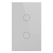 Interruptor Inteligente / 2 Circuitos / ZigBee / Alimentación 100-250V / Neutro Opcional / 800W por Canal / Vidrio Templado | SIERRA STORE