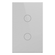 Interruptor Inteligente / 2 Circuitos / ZigBee / Alimentación 100-250V / Neutro Opcional / 800W por Canal / Vidrio Templado | SIERRA STORE