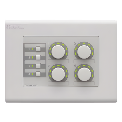 Panel de Control Digital / 4 Perillas de Volumen / 4 Switches Configurables / RS-485 / CAT5 / 8 Zonas MTX / 2 Zonas MA-PA | SIERRA STORE